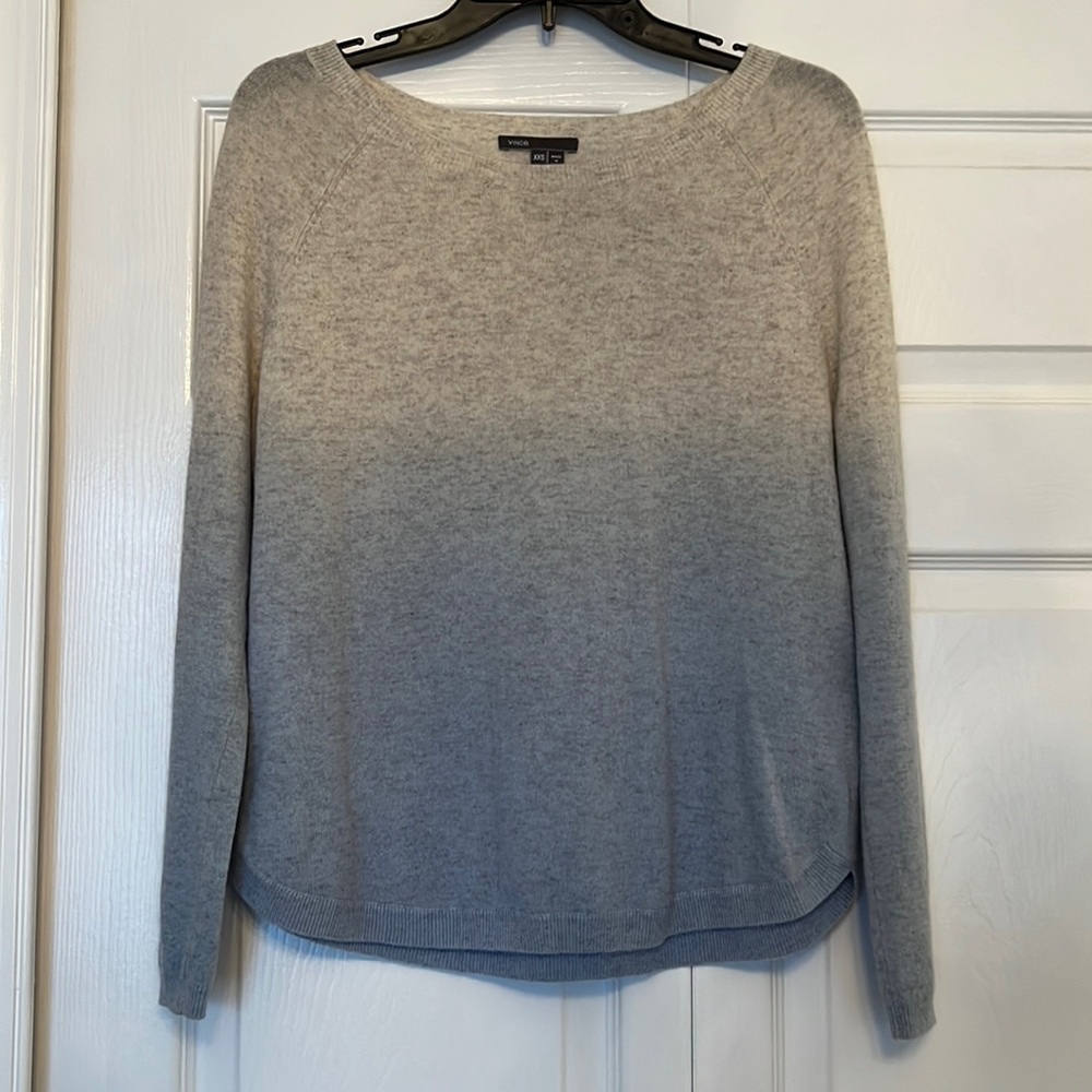 Vince Dip Dye Wool-Cashmere Sweater Size XXS